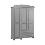 Meltem Smart Kral Gri Bebek Odası Üç Kapılı Dolap