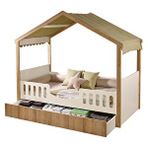 Meltem Smart Mia Montessori Çocuk Odası Karyola 100x200 cm Beyaz