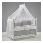 Meltem Smart Mondo Sallanır Ahşap 60x120 cm Beyaz Moon Anne Yanı Beşik