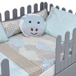 Meltem Smart Soft Montessori Uyku Seti Yatak Örtüsü 100x200 Cm Mavi