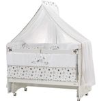 Meltem Smart Woody 60x120 cm Beyaz Sallanır Anne Yanı Beşik