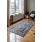 Meltem Tavşan Tüyü Post Peluş Ultra Yumuşak Makinede Yıkanabilir 80x150 Cm Halı Gri