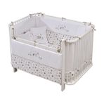 meltemkids Bambino Büyüyen ve Asansörlü Beşik Beyaz 80x130 cm
