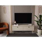 Melura Home Lunaris Tv Ünitesi - Tv Sehpası 140 Cm %100 Mdf Lake Ahşap Ayaklı Bej