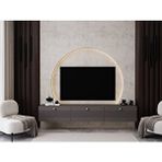 Melura Home Melura Tv Ünitesi - Tv Sehpası 200 Cm Duvara Monte %100 Mdf Gri