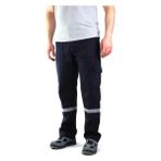 Melzo Home Melzohome 16-12 Gabardin Komando Cepli Iş Pantolonu Reflektörlü - Yazlık-Lacivert - XL