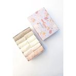 Mem Socks 12'liorganik Pamuklu Kaydırmaz Çocuk-Bebek Çorabı Özel Kutulu - 1 - 3 Yaş - Pembe - Bej - Krem