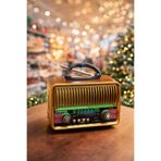MEMİTA Everton RT-682 Nostaljik LED Işıklı Radyo | FM / AM / SW Taşınabilir Radyo