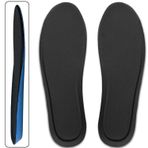 Memory Foam Ortopedik Ayakkabı Tabanlık, Visco Konfor Rahat Spor Ayakkabı Tabanı, Erkek, Kadın (Siyah, 42)