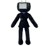 Memory123 Tv Adam/tv-Kadın Erkek Oyuncak, Titan Hoparlör Adam Peluş, Skibidi Tuvalet Adam Peluş, Konuşmacı Patron Oyuncak Oyuncakları, Sesli Peluş Oyuncaklar, Kamera Adam Oyuncak Peluş (Yurt Dışından) - Beyaz - Siyah