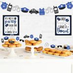 Memur Donut Bar Dekorasyon Kiti Polis Afişi Parti Polisler Görünene Kadar Masa İşareti Donut Tatlı Yemek Süsü Mezuniyet Doğum Günü Emeklilik Yıl Dönümü Parti Favori Fikirleri Malzemeleri 27 adet