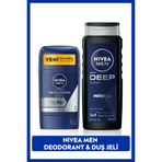 Men Erkek Banyo Ve Duş Jeli Deep Dimension 500ml Ve Stick Deodorant Derma Control Clinical 50m