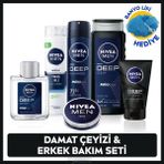 Men Erkek Creme, Duş Jeli 500ml, Tıraş Jeli 200ml, Losyon100ml, Temizleme Jeli100ml, Deodorant 150ml