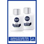 MEN Erkek Hassas Cilt Tıraş Sonrası Balsam 100ml, Alkolsüz, Tahriş ve Kızarıklık Karşıtı, X2 Adet