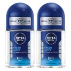 MEN Erkek Roll-on Deodorant Fresh Active 25ml, 72 Saat Anti-perspirant Koruma,Seyahat Boyu, Alkolsüz
