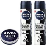 Men Erkek Sprey Deodorant Black&Amp;White Invisible 150Ml X2 Adet Men Erkek Bakım Kremi 30Ml