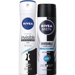 Men Erkek Sprey Deodorant Black&white Fresh 150ml Ve Kadın Sprey Deodorant Black&white Pure 150ml