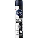 Men Erkek Sprey Deodorant Black&White Invisible 200Ml, 72 Saat Anti-Perspirant Ter Koruması