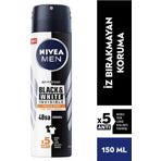Men Erkek Sprey Deodorant Black&white Invisible Güçlü Etki 150ml, 48 Saat Anti-perspirant Koruma