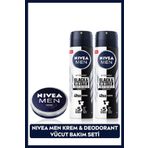MEN Erkek Sprey Deodorant Black&White Invisible Original 150ml X2 Adet ve MEN Erkek Bakım Kremi 30ml