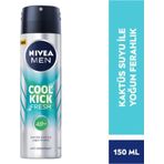 MEN Erkek Sprey Deodorant Cool Kick Fresh 150ml, 48Saat Anti-perspirant, Kaktüs Suyu, Yoğun Ferahlık