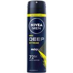 Men Erkek Sprey Deodorant Deep Extreme 150Ml, 72 Saat Anti-Perspirant Ter Koruması, Enerjik Koku