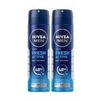 Men Erkek Sprey Deodorant Fresh 150 Ml,ter Kokusuna Karşı 48 Saat Koruma,okyanus Özleri,uzun Süren Ferahlık,alüminyum Içermeyen Formül (2 Paketi) - Option-1