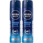 Men Erkek Sprey Deodorant Fresh 150 Ml,Ter Kokusuna Karşı 48 Saat Koruma,Okyanus Özleri,Uzun Süren Ferahlık,Alüminyum İçermeyen Formül (2 Paketi)