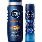 Men Erkek Sprey Deodorant Fresh 48 Saat Deodorant Koruması 150Ml Men Sports Duş Jeli 3Ü 1 Arada Kullanım,Vücut, Yüz Saç, 24 Saat Ferahlık 500 Ml