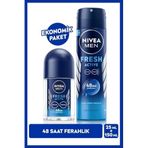 Men Erkek Sprey Deodorant Fresh Active 150ml Ve Mini Roll-on Fresh Active 25ml