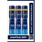 Men Erkek Sprey Deodorant Fresh Active 200ml,ter Kokusuna Karşı 48 Saat Koruma,avantajlı Boy,x3 Adet