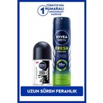 MEN Erkek Sprey Deodorant Fresh Power 150ml ve Mini Roll-on Black&White Original 25ml, Ter Karşıtı