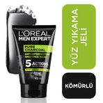 Men Expert Pure Charcoal Cilt Problemlerine Karşı Savaşan Yüz Yıkama Jeli 100 Ml