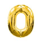 Mena Rise 0 Rakamlı Folyo Balon Gold Renk 40 Inç - Lisinya