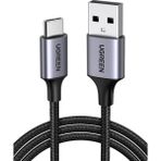 Mena Rise 2.0 A Usb-A & Usb-C Örgülü Şarj ve Kablosu, 25 Santimetre, Siyah, 60124 - 0 - Siyah