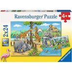 Mena Rise 2 x 24 Parça Yapboz Zoo (78066)