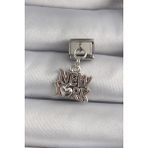 Mena Rise 316L Çelik Gümüş Renk Sallantı New York Yazı Nomination Charm