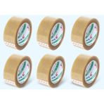 Mena Rise 45 mm x 100 mt Solvent Akrilik Koli Bandı 6 Adet - 0 - Siyah