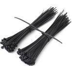 Mena Rise 4,8X300 Siyah Kablo Bağı & Plastik Kelepçe & Kelepçe 100 Adet (Paket)