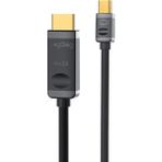 Mena Rise 4K 30Hz Mini Displayport To HDMI Dönüştürücü Kablo 1.5 Metre - Ahşap