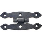 Mena Rise Antika Tarz Dekoratif Pirinç Dar Menteşe - 75X39 Mm, Oksit ( Lisinya )