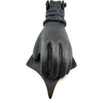Mena Rise Antika Tarz Dekoratif Pirinç El Kapı Tokmağı, Taktak - 167X75 Mm, Oksit - Lisinya