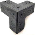 Mena Rise Antika Tarz Dekoratif Pirinç Köşe Gönye - 68X68 Mm, Oksit - Lisinya