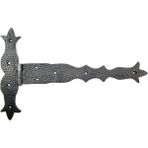 Mena Rise Antika Tarz Dekoratif Pirinç Kuyruklu Dövme Menteşe - 251X393 Mm, Oksit - Lisinya