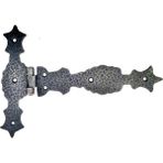 Mena Rise Antika Tarz Dekoratif Pirinç Kuyruklu Zambak Menteşe - 175X248 Mm, Oksit - Lisinya