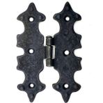 Mena Rise Antika Tarz Dekoratif Pirinç Lale Menteşe - 104X77 Mm, Oksit - Lisinya