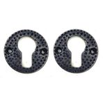 Mena Rise Antika Tarz Dekoratif Pirinç Oda Kilit Rozeti - 49MM, Oksit ( Lisinya )
