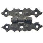 Mena Rise Antika Tarz Dekoratif Pirinç Yıldız Menteşe - 63X36 Mm, Oksit - Lisinya