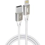 Mena Rise BL71 USB To 2.4A 1.2m Örgülü ve Şarj Kablosu (Beyaz) - 0 - Siyah