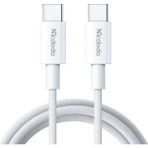 Mena Rise CA-2770 60W USB C To USB C Şarj ve Kablosu Beyaz 1.2 M - 0 - Siyah